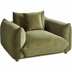 Fauteuil à profil bas et à rembourrage épais. Relookez votre salon grâce à un mélange parfait de style moderne et de confort. ...
