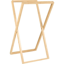 Beliani - Porte-Serviettes en Bois de Bambou Pliant Marron Clair Arraial