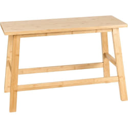 Banc de Salle de Bain Minimaliste en Bambou Console Marron Clair Iguazu