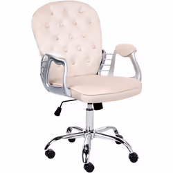 Siège de bureau à dossier haut réglable et touffeté. Cette chaise luxueuse incarne la modernité avec une touche vintage. Reco ...