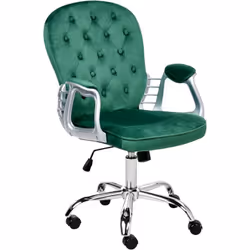 Siège de bureau à dossier haut réglable et touffeté. Cette chaise luxueuse incarne la modernité avec une touche vintage. Reco ...