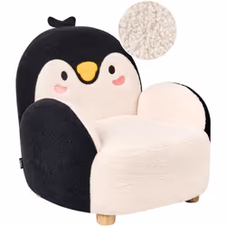 Fauteuil en forme de pingouin pour enfants. Ce fauteuil en forme de pingouin est tout à fait mignon et a la taille idéale pou ...