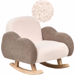 Fauteuil à bascule moelleux. Cet adorable fauteuil à bascule pour enfants apporte confort et charme ludique à la chambre d'en ...