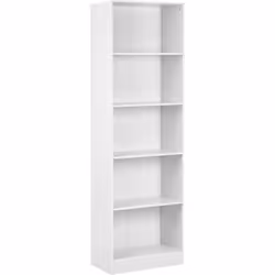 Bibliothèque style scandinave. Ajoutez une simplicité intemporelle à votre espace avec cette bibliothèque fonctionnelle à 5 n ...