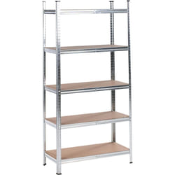 Beliani - Etagère Moderne Métallique Extérieur Jardin Garage 5 Niveaux Argenté Xitta