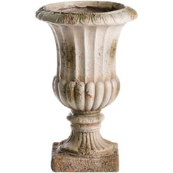 Beliani - Pot à Plantes Vintage en Mgo Intérieur Extérieur Beige Vieilli Larisa