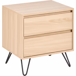 Table de nuit minimaliste avec rangement pratique. Ajoutez un charme minimaliste à votre chambre à coucher avec cette table d ...