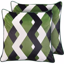 Coussins décoratifs de jardin. Ravivez votre espace extérieur avec ce lot de 2 coussins confortables, parfaits pour donner à  ...