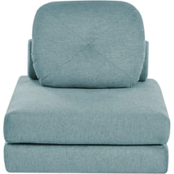 Beliani - Canapé-lit Simple Moderne Minimaliste en Tissu avec Coussins Vert Menthe Olden