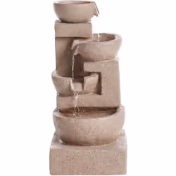 Fontaine d'extérieur. Améliorez votre espace extérieur avec le flux apaisant de cette fontaine en cascade. Conçue dans un sty ...