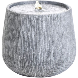 Beliani - Fontaine de Jardin en Résine Accessoire Extérieur avec Éclairage led Grise Cascata