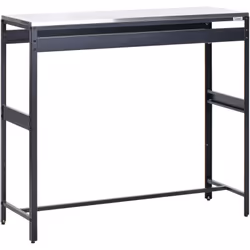 Table de bar en métal pour le jardin. Conçue dans un souci de commodité, cette table de bar d'extérieur est dotée d'un platea ...