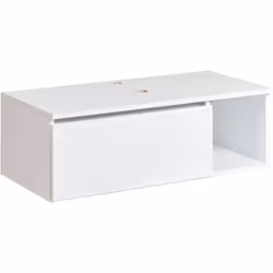 Meuble suspendu sous lavabo avec étagères. Améliorez votre salle de bains avec ce meuble de lavabo moderne et pratique, conçu ...