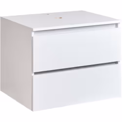 Meuble suspendu sous lavabo avec tiroirs. Améliorez votre salle de bains avec cette armoire de lavabo suspendue, à la fois mo ...