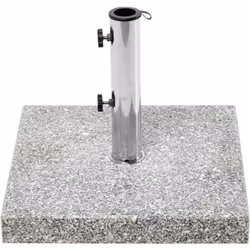 Socle de parasol carré pour l'extérieur. Sécurisez votre parasol avec cette base de haute qualité, fabriquée en granit robust ...