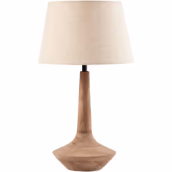 Lampe de table moderne avec abat-jour en tissu. Cette lampe de table élégante attire l'attention et rafraîchit votre intérieu ...