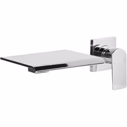Robinet de lavabo à commande unique et cascade. Donnez à votre salle de bain une touche de caractère contemporain avec cet él ...