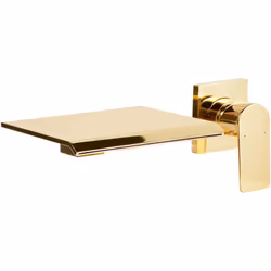 Robinet de lavabo à commande unique et cascade. Donnez à votre salle de bain une touche de caractère contemporain avec cet él ...