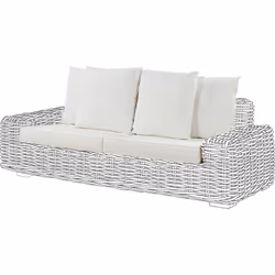 Housses de coussin pour un canapé de jardin. Soignez l'aspect de votre canapé de jardin grâce à cet ensemble de housses de co ...