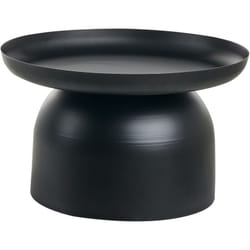 Table Basse d'Appoint en Métal Ronde Noire Torrens