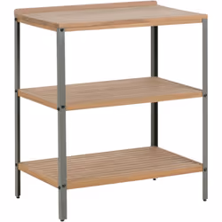 Étagère de cuisine de jardin avec dessus en bois. Ajoutez un style sans effort et un rangement intelligent à votre jardin ave ...