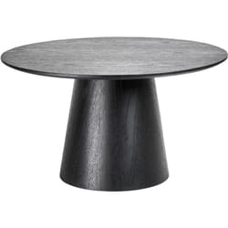 Table Basse Moderne en MDF 80 x 80 cm Placage Noir Wando
