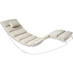Beliani - Coussin de Chaise Longue en Polyester avec Appui-Tête Résistant aux uv Taupe Brescia Premium