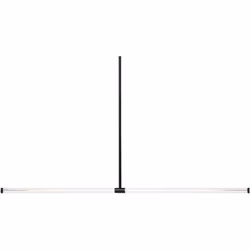 Suspension LED linéaire. Cette lampe suspendue linéaire est une solution d'éclairage élégante pour tout intérieur moderne, al ...