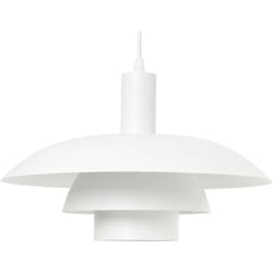 Beliani - Lampe Suspendue Vintage en Métal Plafonnier Lampe Pendante Blanche Hilba