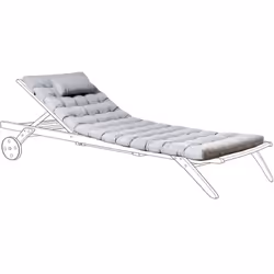 Coussin pour transat. Un coussin de jardin élégant et généreusement rembourré qui offre un confort exceptionnel pour se déten ...