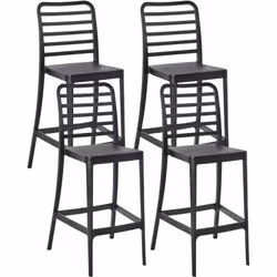 Ensemble de 4 chaises convertibles d'intérieur et d'extérieur. Ajoutez de la polyvalence et de la praticité avec cet ensemble ...