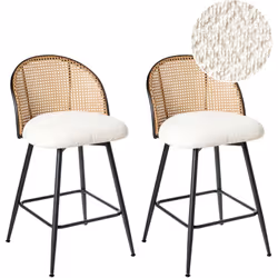 Tabourets de comptoir pivotants avec tresse viennoise. Apportez un charme intemporel et un confort quotidien à votre espace a ...
