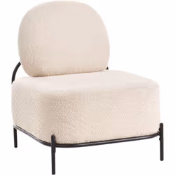Chaise d'appoint à profil bas. Cette chaise basse sans accoudoirs est une pièce d'appoint élégante à l'allure rétro, qui appo ...