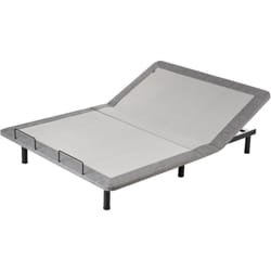 Sommier Électrique Réglable en Fer et Polyester 140 x 200 cm avec Télécommande Gris Brunoy