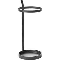 Beliani - Porte-Parapluie en Métal Revêtu en Poudre Organisateur de Couloir Rond Noir Malabo