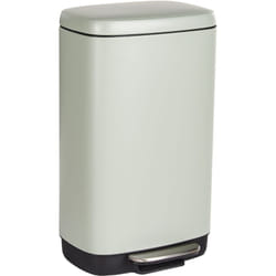 Beliani - Poubelle Moderne en Fer avec Pédale et Couvercle 30 Litres Résistant aux Empreintes Digitales Vert Clair Ecocollect