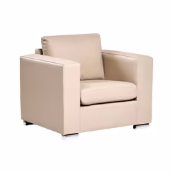 Fauteuil HELSINKI Cuir Beige