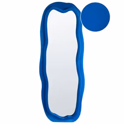 Miroir BEAUNE 56 cm 160 cm Velours Bleu