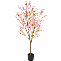 Faux cerisier décoratif. Apportez le charme du printemps à l'intérieur avec ce cerisier en fleurs artificiel. Avec ses fleurs ...