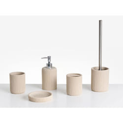 Set de 5 accessoires de salle de bain CAMANA Beige clair