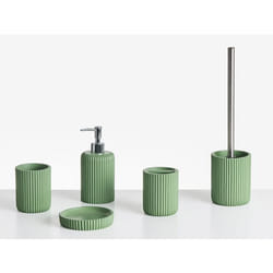Set de 5 accessoires de salle de bain CAMANA Vert