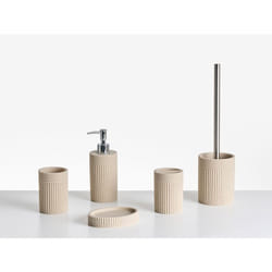 Set de 5 accessoires de salle de bain CHANCAY Beige clair