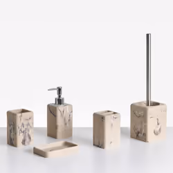 Ensemble de comptoirs de salle de bain. Pour un décor de salle de bains élégant et cohérent, optez pour cet ensemble d'access ...