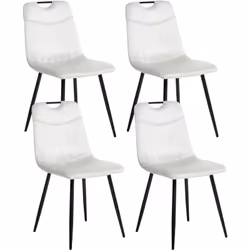 Ensemble de chaises modernes rembourrées. Cet ensemble de chaises de salle à manger allie confort, fonctionnalité à un style  ...