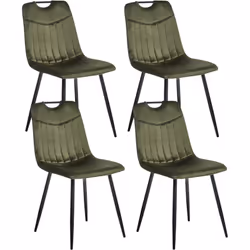 Ensemble de chaises modernes rembourrées. Cet ensemble de chaises de salle à manger allie confort, fonctionnalité à un style  ...