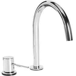 Beliani - Robinet de Lavabo en Laiton Mitigeur Accessoire de Salle de Bain Levier Argenté Colico