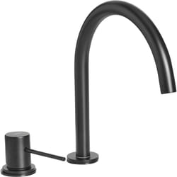 Beliani - Robinet de Lavabo en Laiton Mitigeur Accessoire de Salle de Bain Levier Noir Colico