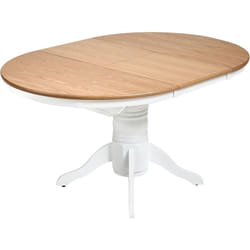 Table de Salle à Manger Extensible en Frêne 106/150 cm Marron Clair Akron