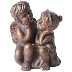 Statue de jardin DAMARO Enfant Marron
