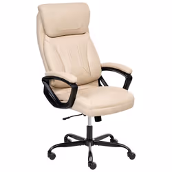 Fauteuil de bureau PROUD Cuir PU Beige
